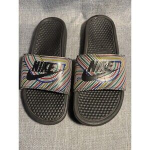 Nike Benassi JDI Slide Sandals Mens Size 8 Multi Colored